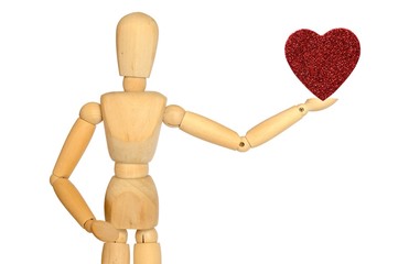 Manichino con cuori
