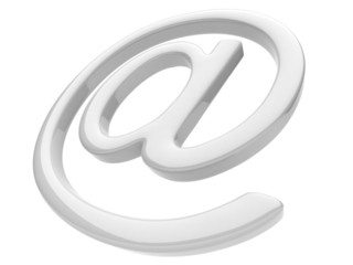 Email symbol 3D. Isolated