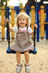 Child on swing