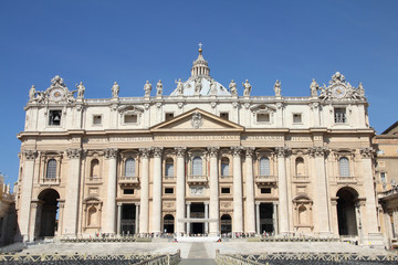 Fototapeta na wymiar Vatican Basilica. Saint Peter's Basilica. Vatican country landmark.