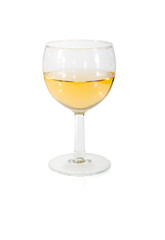 Glass of vine with reflections