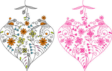 Valentines Day, heart, background, vector