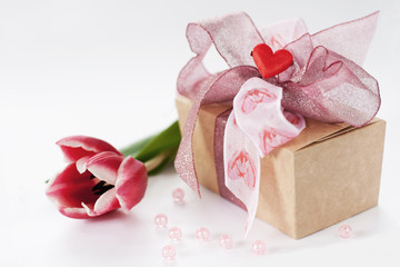 Obraz na płótnie Canvas Valentine's box of chocolate