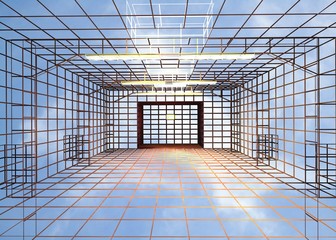 3d new modern architecture