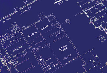 blueprint close up