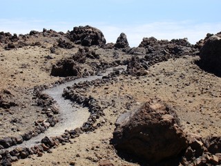 Weg im Teidenationalpark / Teneriffa