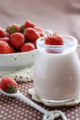 Strawberry and yogurt