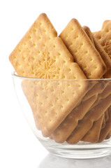 Crackers in bowl