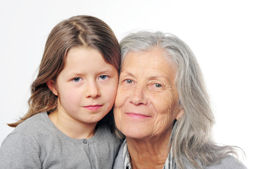 Oma und Enkelin