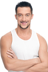 Young handsome man face