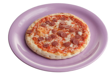 Pizza con Salamino