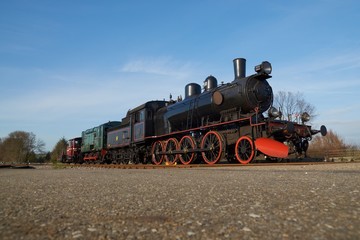 Fototapeta na wymiar Steam locomotive