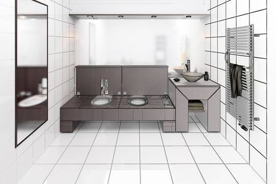 Modern Toilette Design (3d)