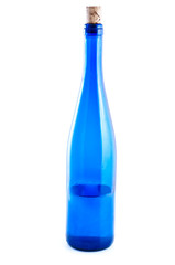 Blue bottle of wine