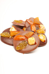 chocolate sweets with nuts