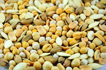 Assorted nuts as a background