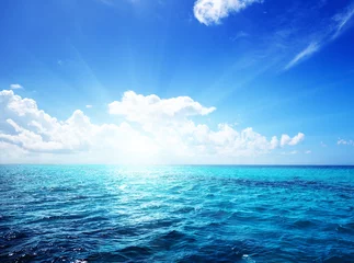 Crédence de cuisine en verre imprimé Eau océan et ciel parfait