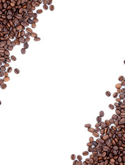 Brown roasted coffee beans