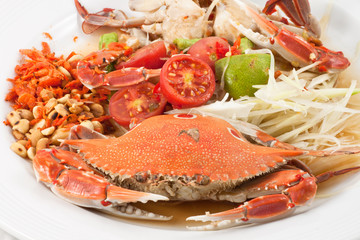Crab papaya salad