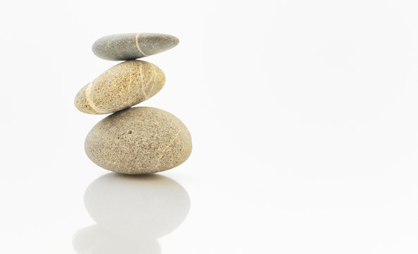 background with round peeble stones