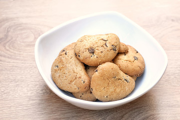 Biscotti con scaglie di cioccolato