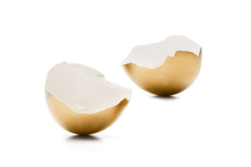Goldene Eierschale
