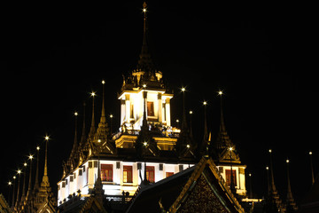 Fototapeta na wymiar Metallic castle Thailand
