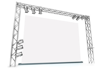 Large blank screen