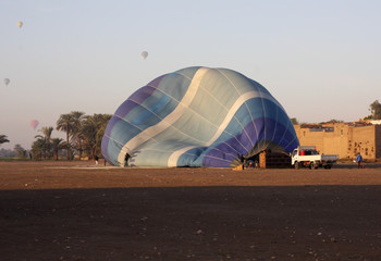 Hot Air Balloon on the ground