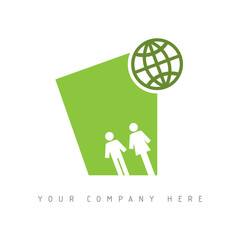 logo picto web marketing pub commerce société design icône