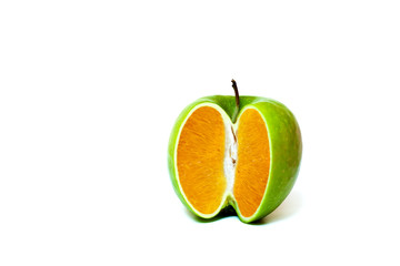 Fototapeta na wymiar Orange Apple