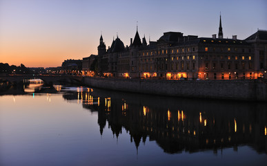 Consiergerie from Pont Neuf (New Bridge), Paris, France