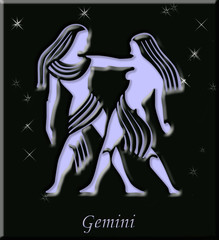 Fototapeta na wymiar horoscope gémeaux