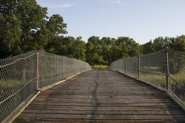 Fototapeta na wymiar Bridge at Park in Iowa