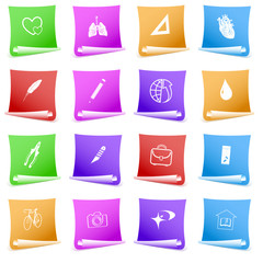 Vector set of paper template