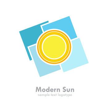 Logo modern sun # Vector
