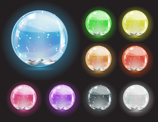 christmas crystal snow ball