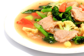 Thai style noodles with vegetables
