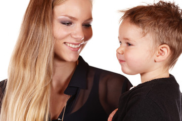 Mutter mit Sohn