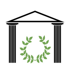 Greek Temple with Doric columns