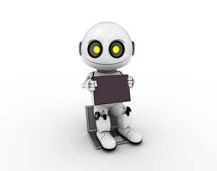 white robot