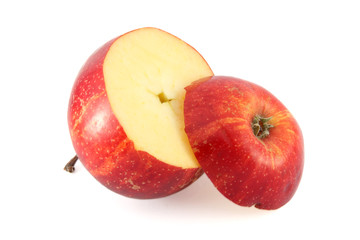 Cutted red apple