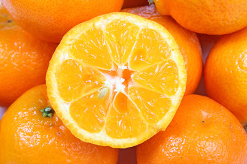 Background of mandarins