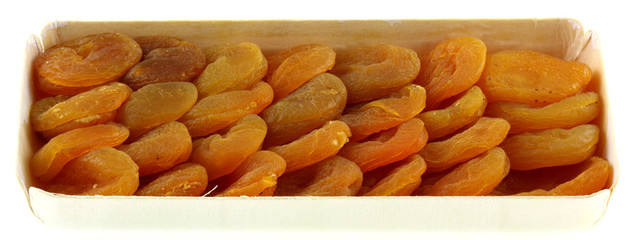 boîte d'abricots séchés