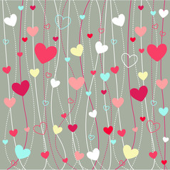 hearts valentine's icons, wallpaper