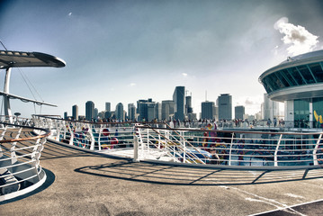 View of Miami from a Cruise Ship