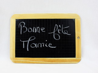 Fototapeta premium ardoise BONNE fête mamie