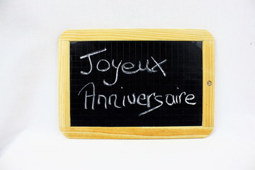 Fototapeta premium ARDOISE,joyeux anniversaire
