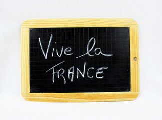 Obraz premium VIVE LA FRANCE SUR ARDOISE