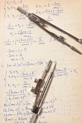 Fototapeta premium Algebral equations